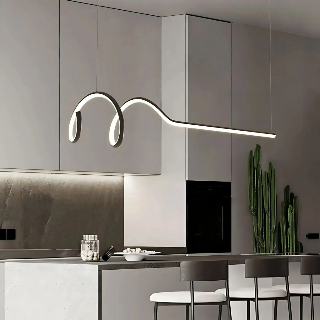 Lampada A Sospensione Lhj030-cp 120cm Nero