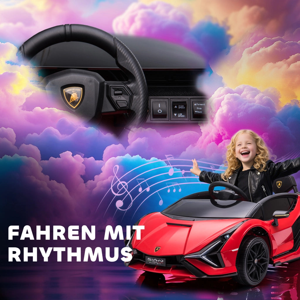 Auto Bambini 12V con Telecomando 2.4G ¨C zephmum ¨C Rosso