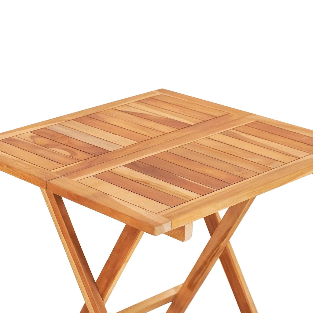 Set da Bistrot 3 pz con Cuscini Talpa in Legno Massello di Teak 3063233