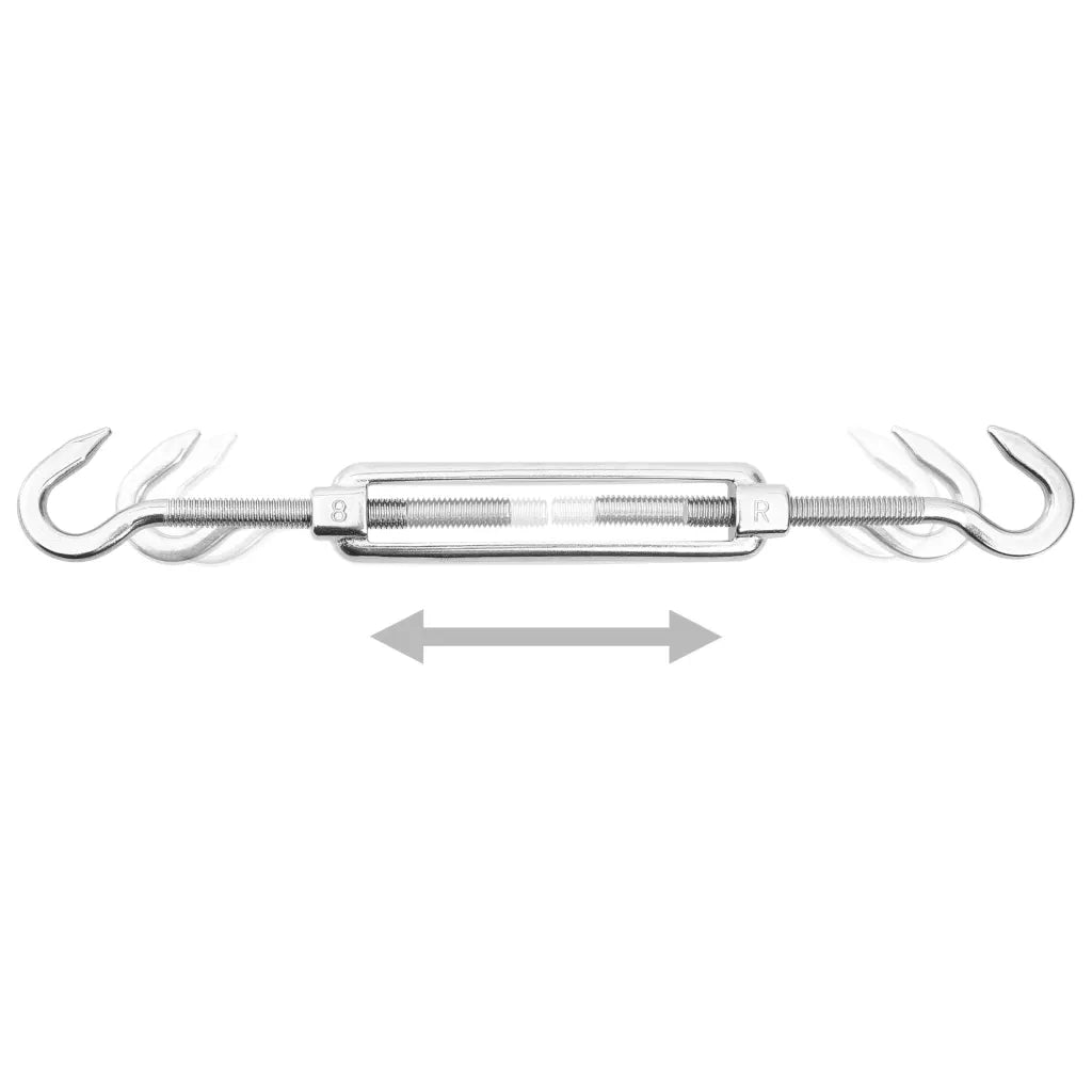 Kit di Fissaggio Vela Parasole 6 pz in Acciaio Inossidabile 310250