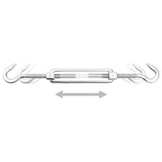 Kit di Fissaggio Vela Parasole 6 pz in Acciaio Inossidabile 310250