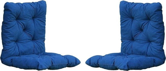 Set di cuscini per sedia pallet con set di copertura Chicreat 98x50x8 cm Blu
