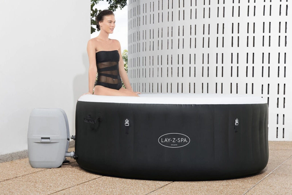 Bestway 60001 vasca idromassaggio e spa 669 L 4 persona(e) Rotondo Nero, Grigio, Bianco