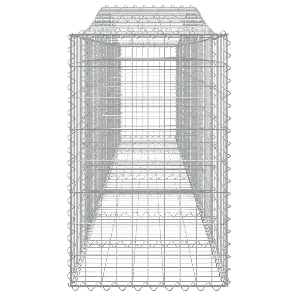 Cesti Gabbioni ad Arco 7 pz 400x50x80/100 cm Ferro Zincato 3145948