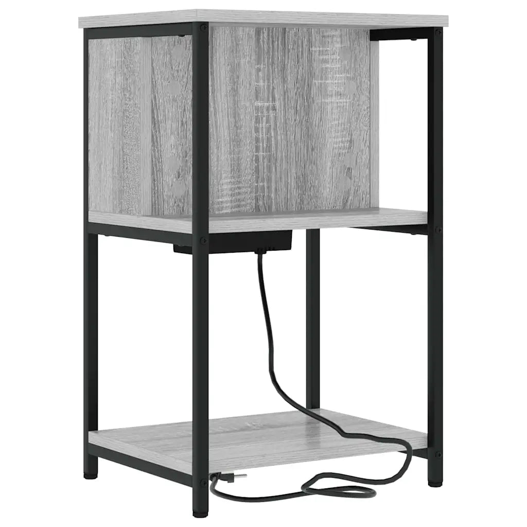 Armadio da Notte Grigio Sonoma 38 x 31 x 61 cm 859456