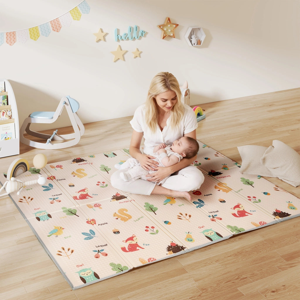 Tappeto Bambini Numeri Lettere Impermeabile ¨C zephmum ¨C Multicolore 180x150x1 cm