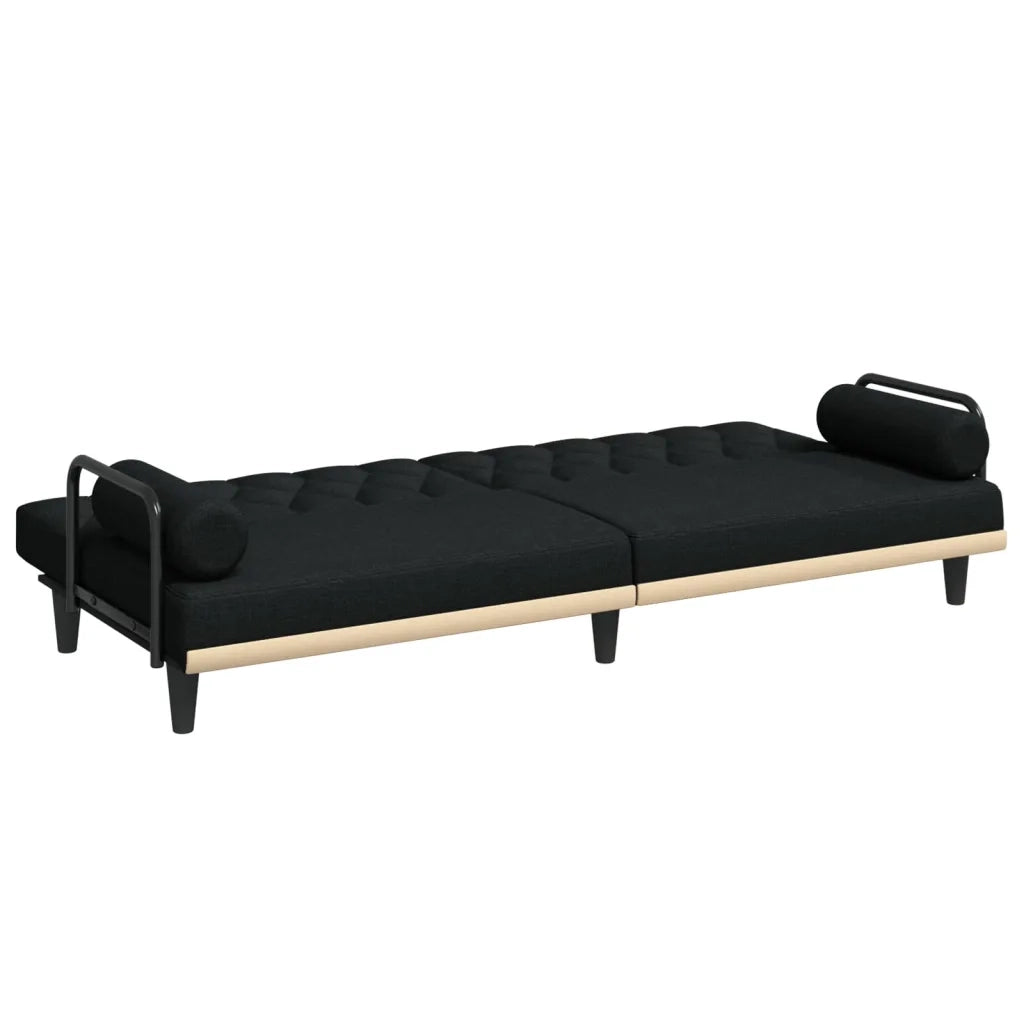 Divano letto | Sof¨¤ letto | Letto singolo con Braccioli Nero in Tessuto