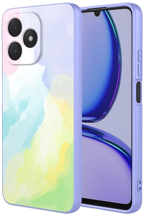Custodia per smartphone in silicone ultra-sottile - Resistente allo shock - Disegno elegante - Rivestimento TPU morbido - Copertura microfibre - Compatibile con Realme C53/N53 - Custodia per smartphone