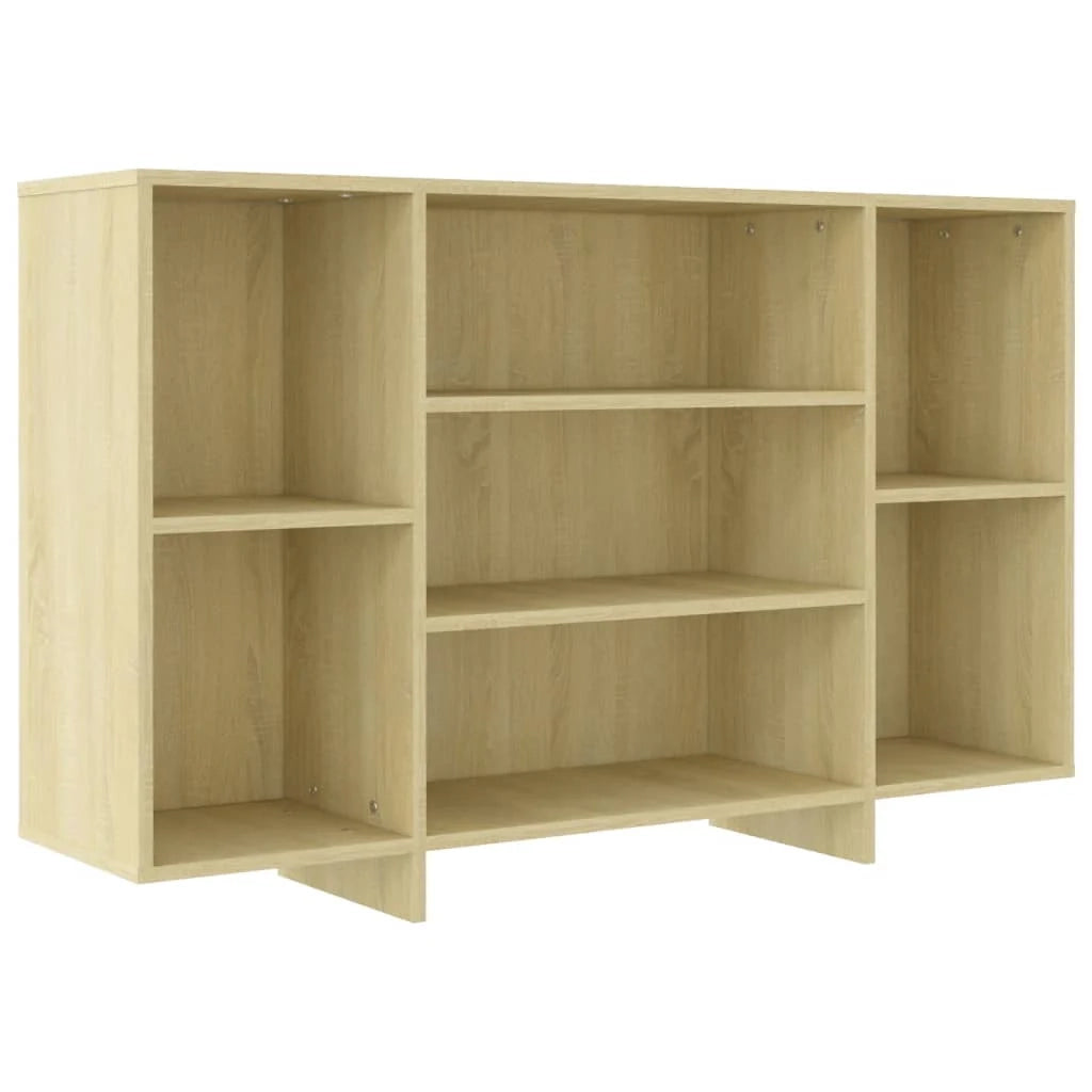 Buffet credenza cassettiera armadio mobile contenitore organizer cucina soggiorno rovere Sonoma 120 x 30 x 75 cm legno ingegnerizzato beige 02_0031492