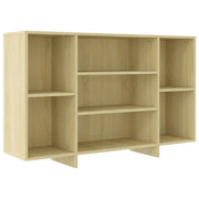 Buffet credenza cassettiera armadio mobile contenitore organizer cucina soggiorno rovere Sonoma 120 x 30 x 75 cm legno ingegnerizzato beige 02_0031492