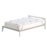 Topper 1 Piazza e Mezzo Trapuntato 300 gr/mq con Elastici Air Traspirante Bianco