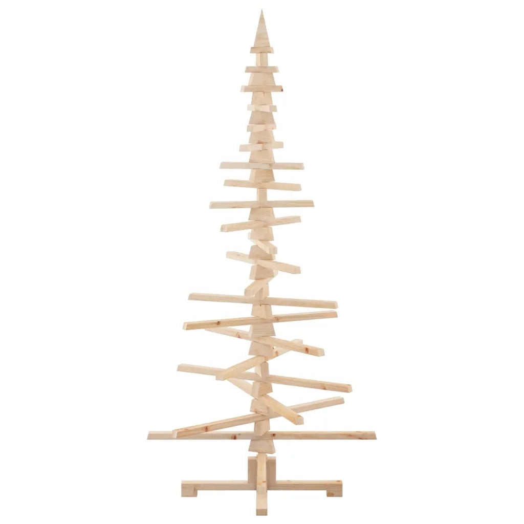 Albero di Natale Decorativo in Legno 180 cm Legno Massello Pino 4103972