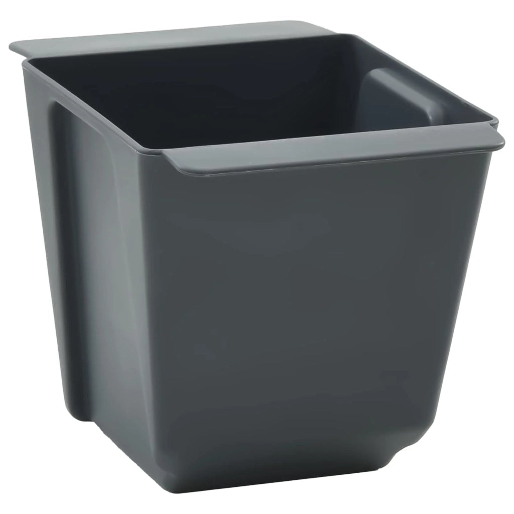 Fioriere | Cassetta per fiori | Vaso per Euro pallet 24 pz Grigio 13,5 x 9 x 9,5 cm