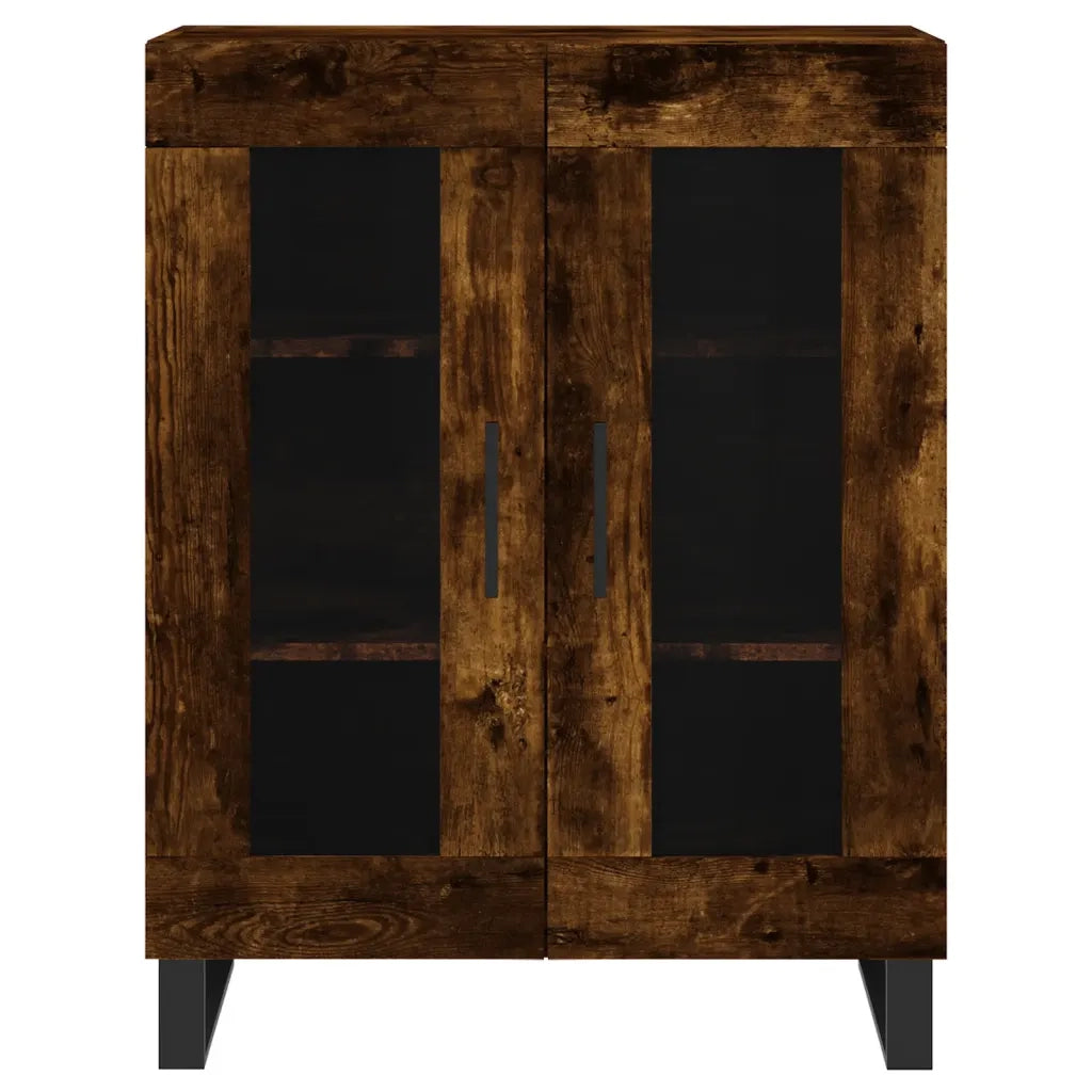 Credenza | Madia | Buffet da pranzo | Armadio da pranzo Rovere Fumo 69,5x34x90 cm in Legno Multistrato