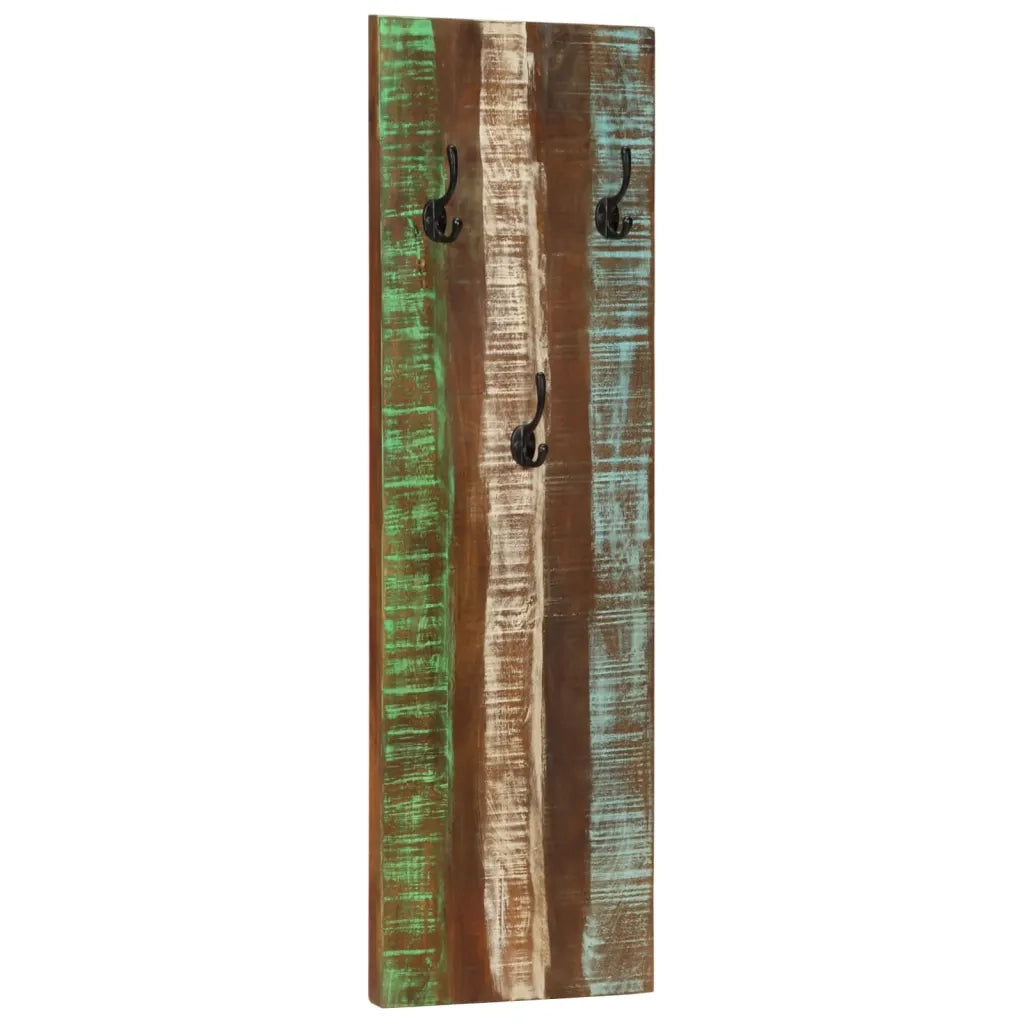 Appendiabiti a Parete 2 pz 36x3x110cm Legno Massello di Recupero CFW3745057