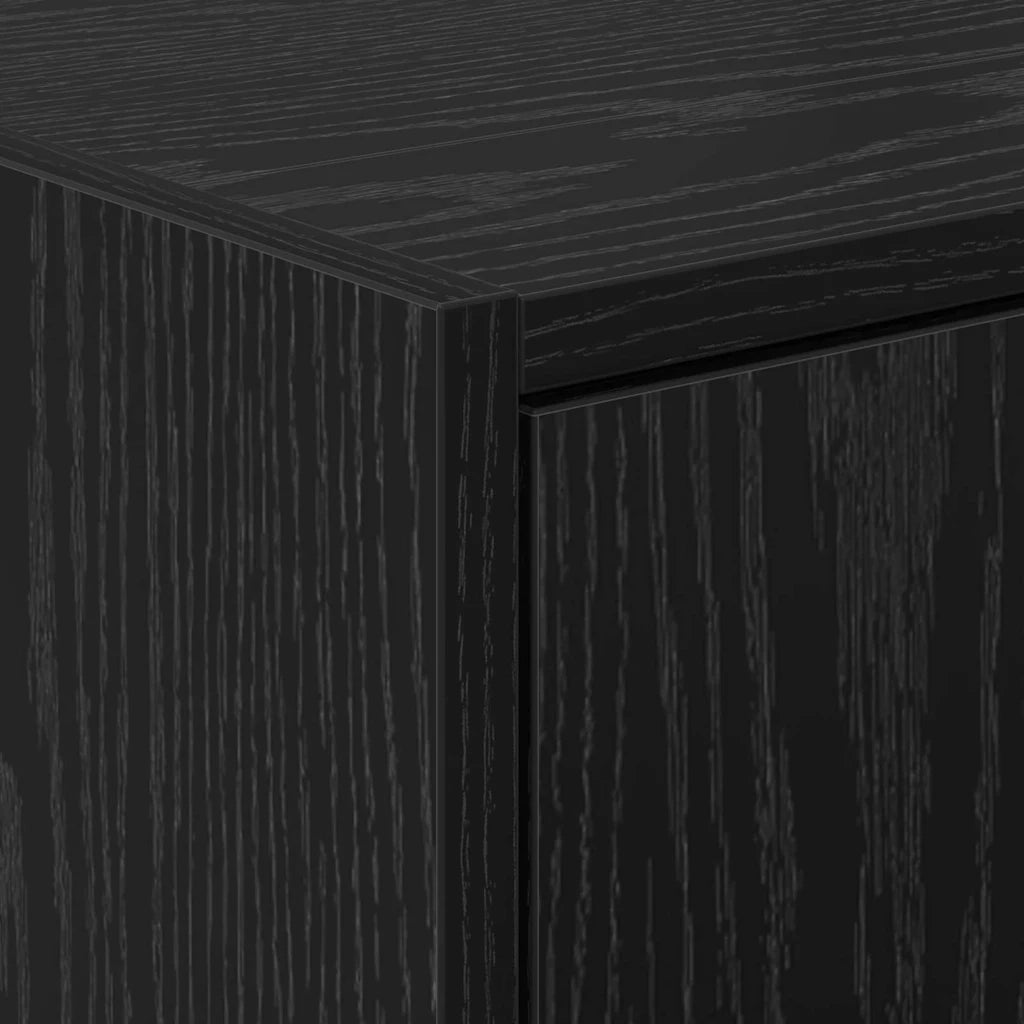 Mobile da Bagno Rovere Nero 90 x 29 x 55 cm Legno multistrato 869211