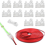 Set di connettori LED a 2 pin per LED strip 8 mm, cavo di estensione 5 m, connessione cavo, larghezza 8 mm