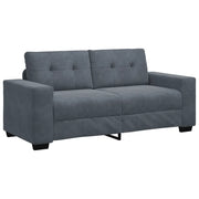 Divano | Divano da soggiorno | Sofa Divanetto Grigio Scuro 180x77x82 cm in Velluto