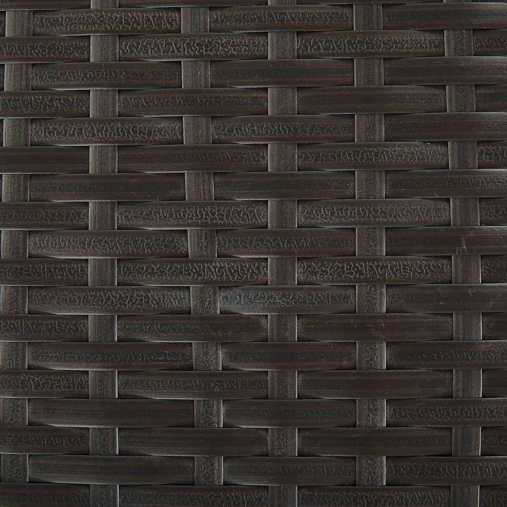 Cesta baule portaoggetti da esterno Marrone finto rattan Cuscino per esterni da giardino Cassapanca 126 x 46 cm