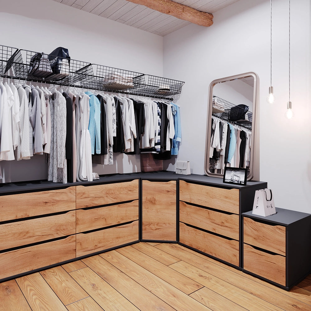 Vicco Credenza Quercia dorata 40 x 53.6 cm con cassetti