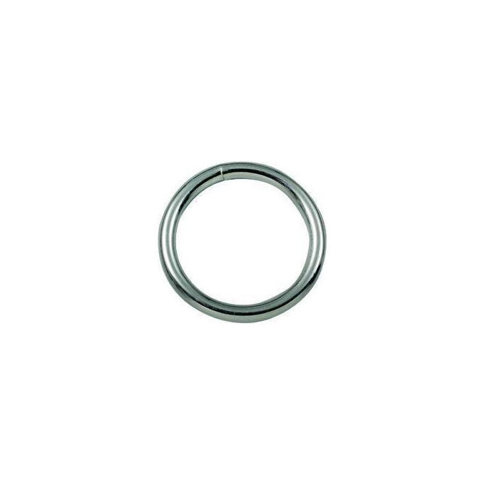 Vigor-Blinky Anelli Saldati Zinco-Cromati 100 Pezzi Filo 5mm Foro 35mm