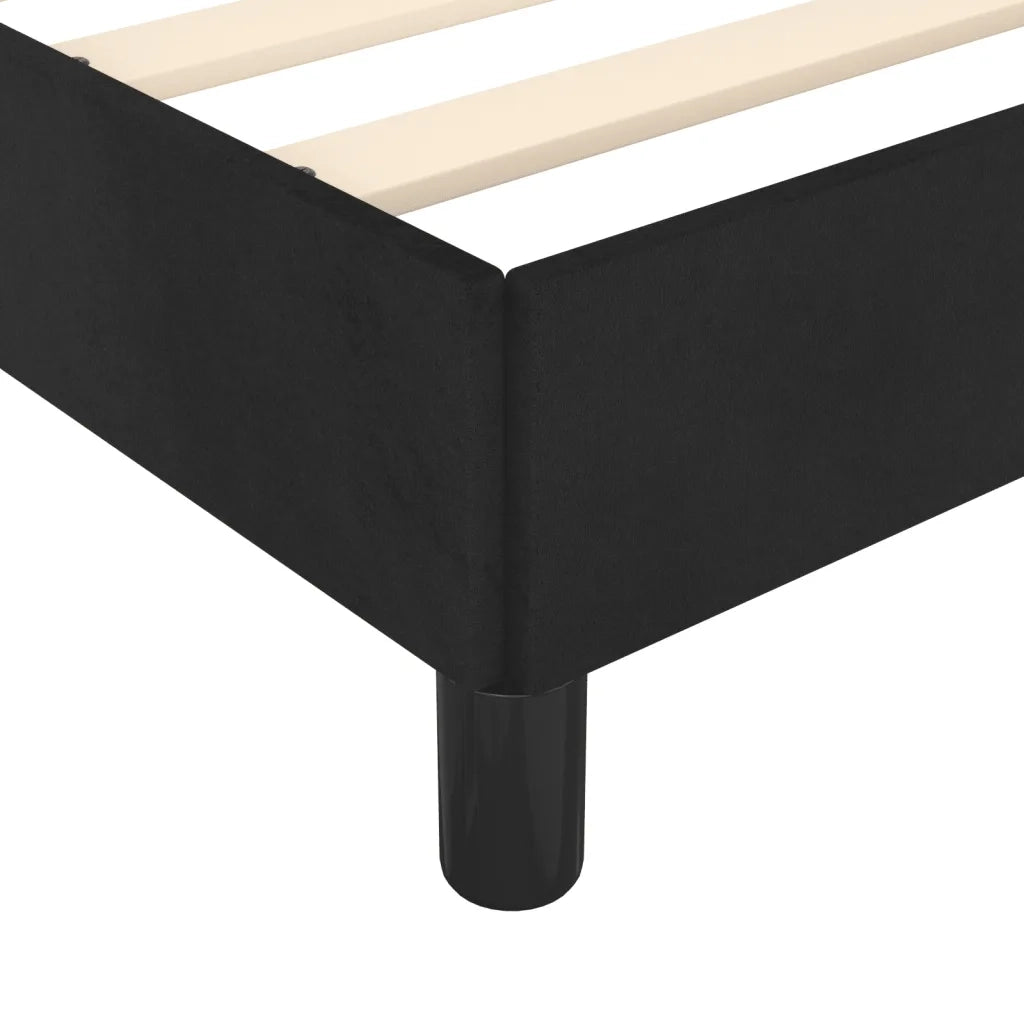 Giroletto senza Materasso Nero 120x190 cm Velluto 3270604