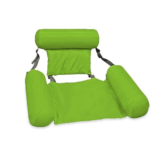 Mattress idroflottante con schienale per piegamento collo - Verde