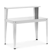 Tavolo da giardinaggio con ripiano acciaio zincato 112 x 64 x 110 cm acciaio zincato metallizzato argento 14_0009975