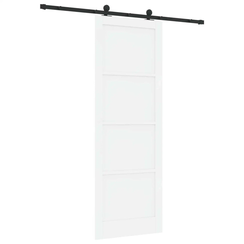 Porta scorrevole Bianco e Nero 83 x 232 cm