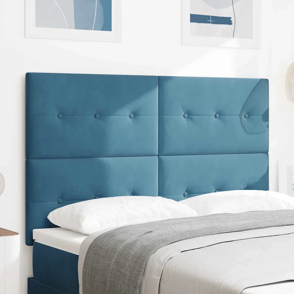 Testiera Blu Scuro 144 cm Velluto 3337832