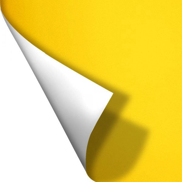 GIALLO - Pellicola polimerica adesiva da 122cm di base Misura: 122x100 cm