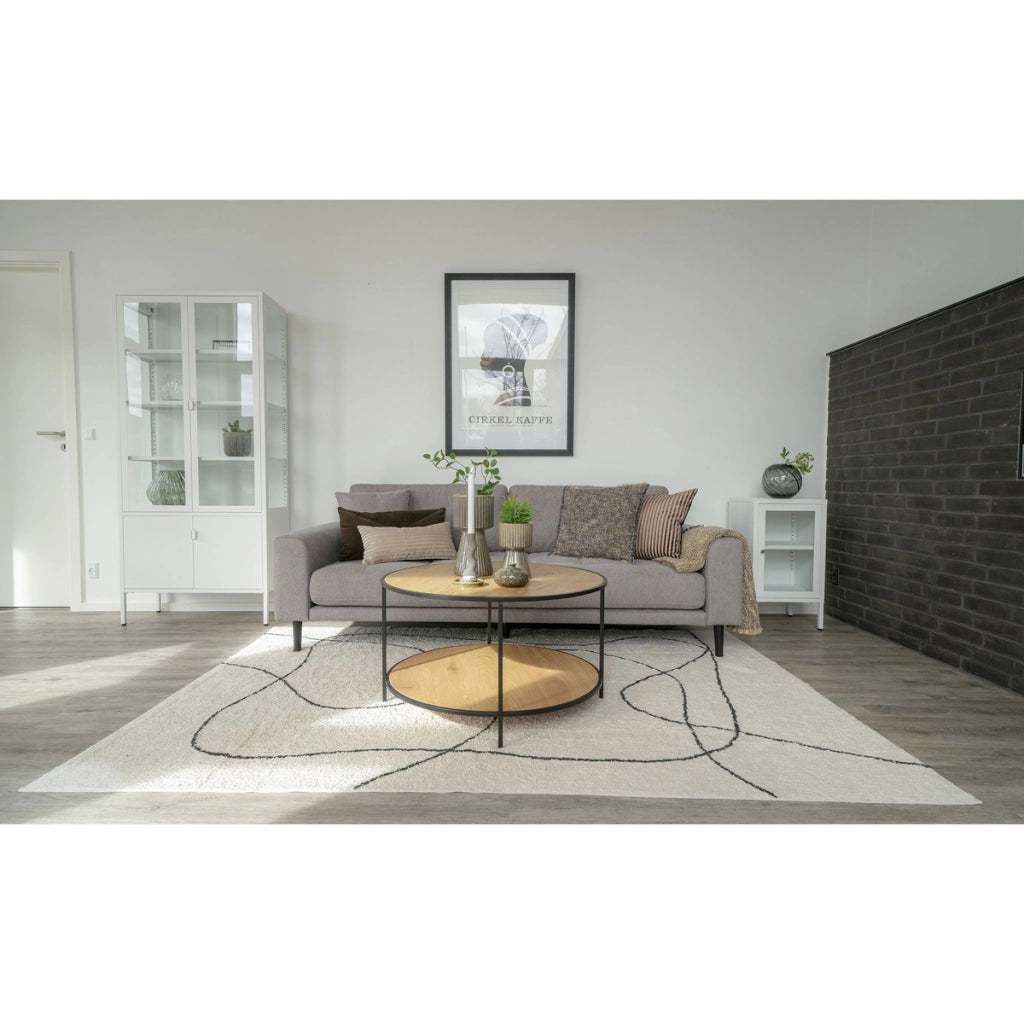 Tavolino Vita, Marrone, Metallo, 80x80x45 cm