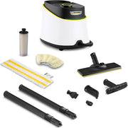 Aspiratore a vapore SC 3 Deluxe - pulizia potente con vapore Aspiratore a vapore

Specifiche tecniche:
 - Potenza: 1800 W
 - Capacità acqua: 1,5 l
 - Tempo di riscaldamento: 1 minuto
 - Funzione silenziosa: Sì
 - Funzione di pulizia del condotto: Sì