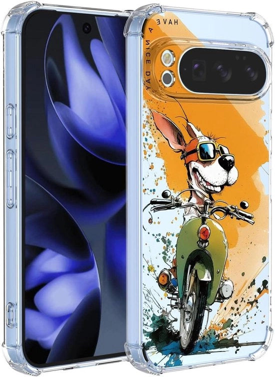 Copertura trasparente protettiva per Pixel 10 Pro/Pixel 10 5G - Ultradurata e resistente agli urti - Bumper in silicone TPU a tessuto simile