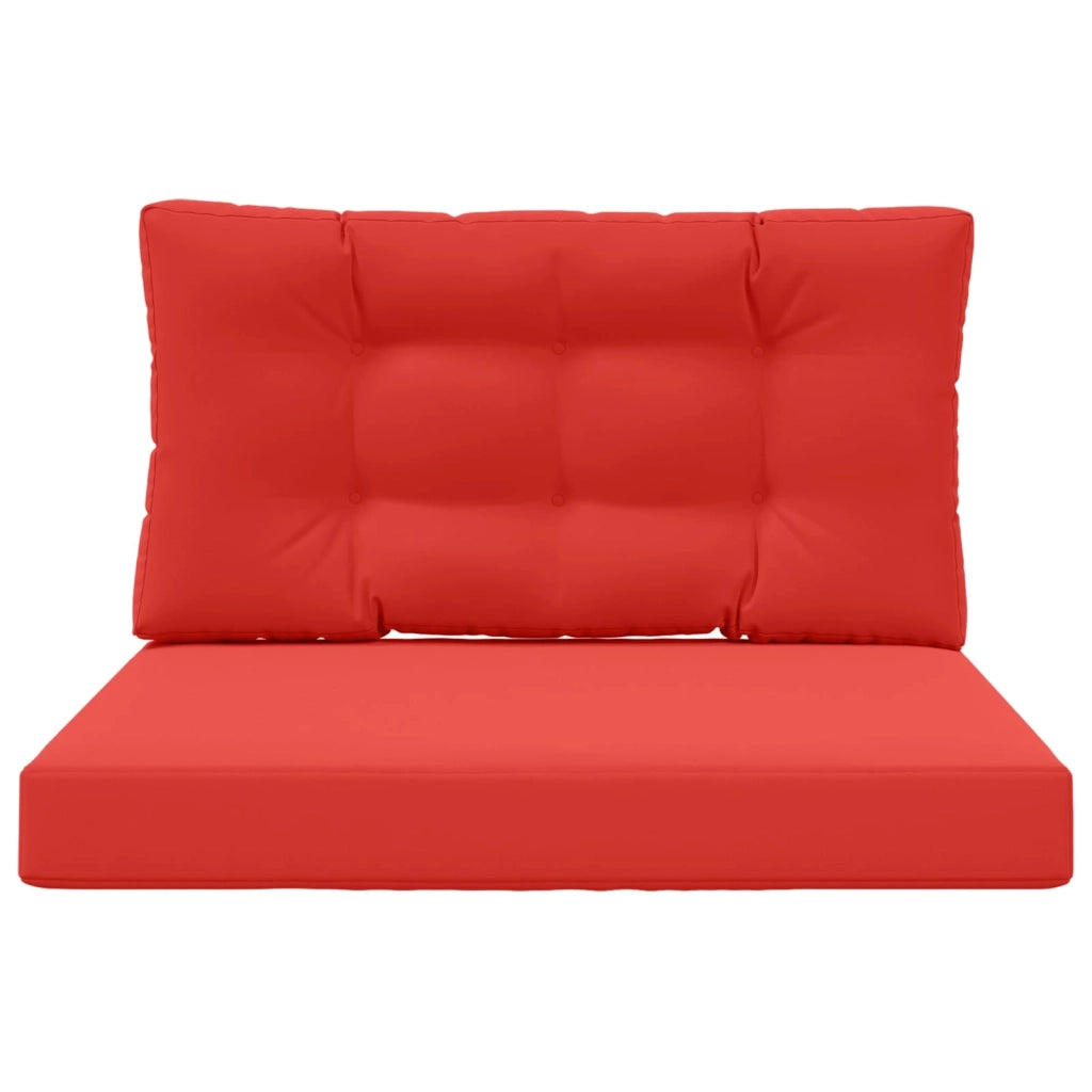 Cuscino per divano da esterno 2 pcs Rosso Poliestere