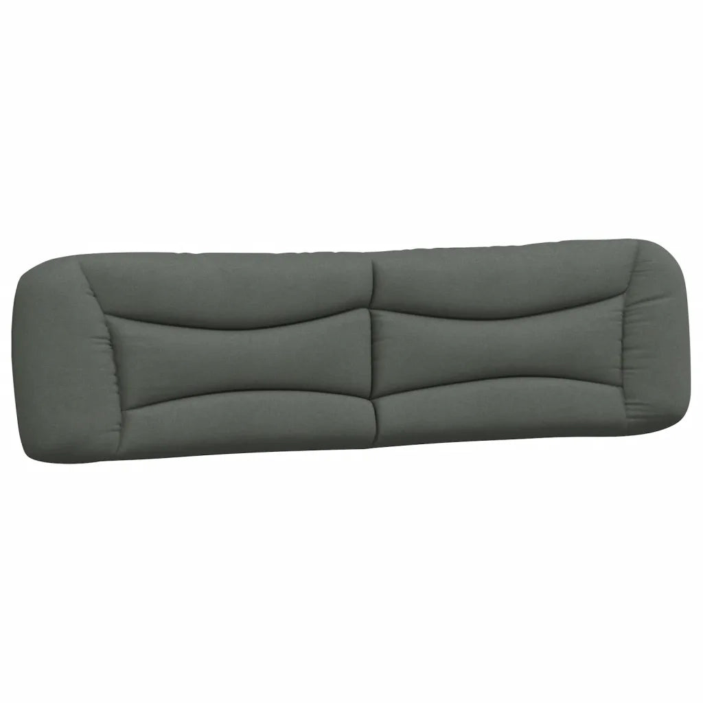 Letto con Materasso Hvar Grigio Scuro 200x200 cm in Tessuto