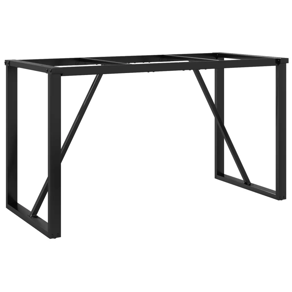 Telaio Gambe a O per Tavolo da Pranzo 120x60x73 cm in Acciaio