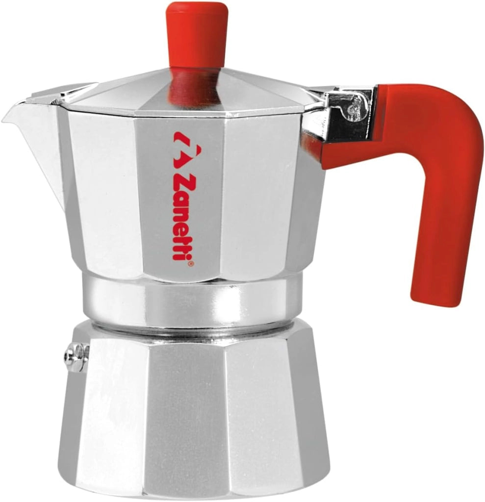 Zanetti Mama Red Edition Moka 2 Tazze Alluminio Rosso