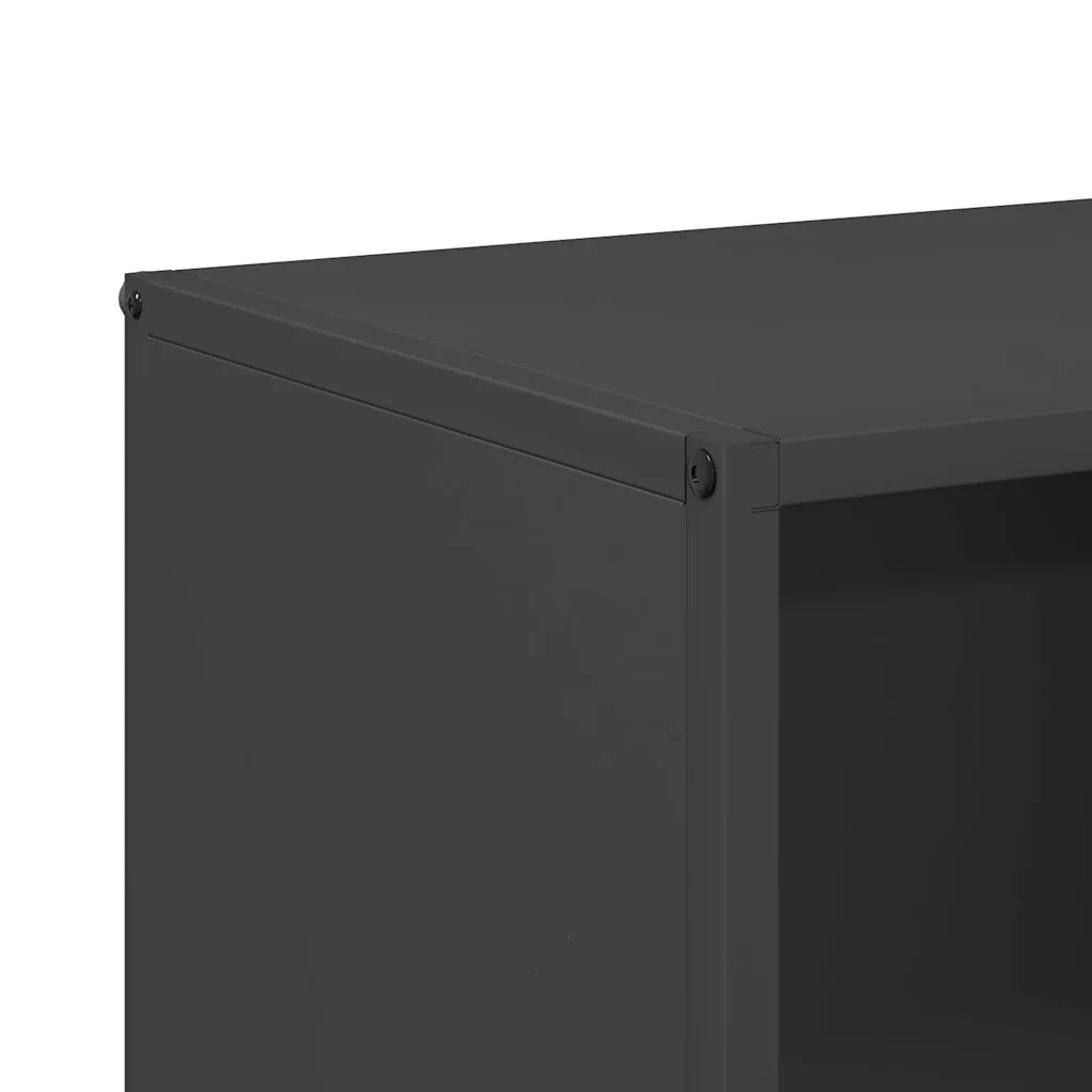 Rastrelliera per Legna da Ardere Nera 40x30x75 cm CFW1888417