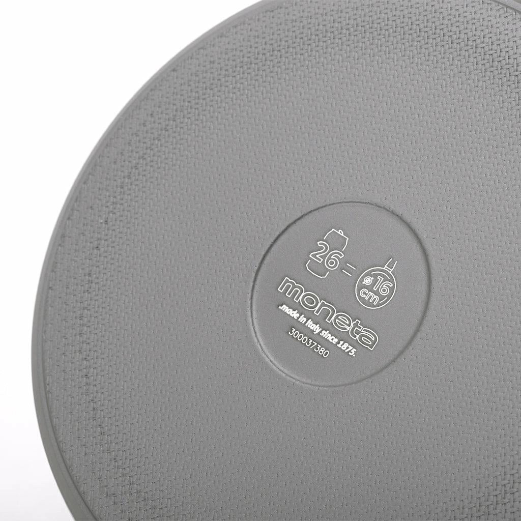 Moneta 0000990516 Melodia Finegres Casseruola 1 Manico 16 cm Capacita' 1.3 L Adatta a Tutti i Piani di Cottura inclusa Induzione Rivestimento Naturale Antiaderente Senza PFAS PFOA NICHEL e Metalli Pesanti colore Grigio
