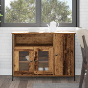 Credenza in Legno Invecchiato 100x35x75 cm Legno Ingegnerizzato