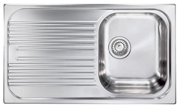 CM Atlantic 86 x 50 1V Lavello montato su piano Rettangolare Acciaio inossidabile