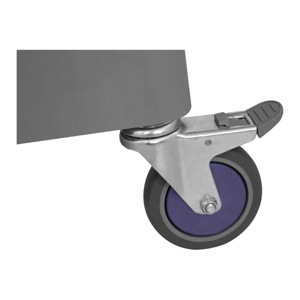 Carrello da cucina con 3 ripiani e ruote - 63 x 40 cm - 90 kg - Nero 14_0000940