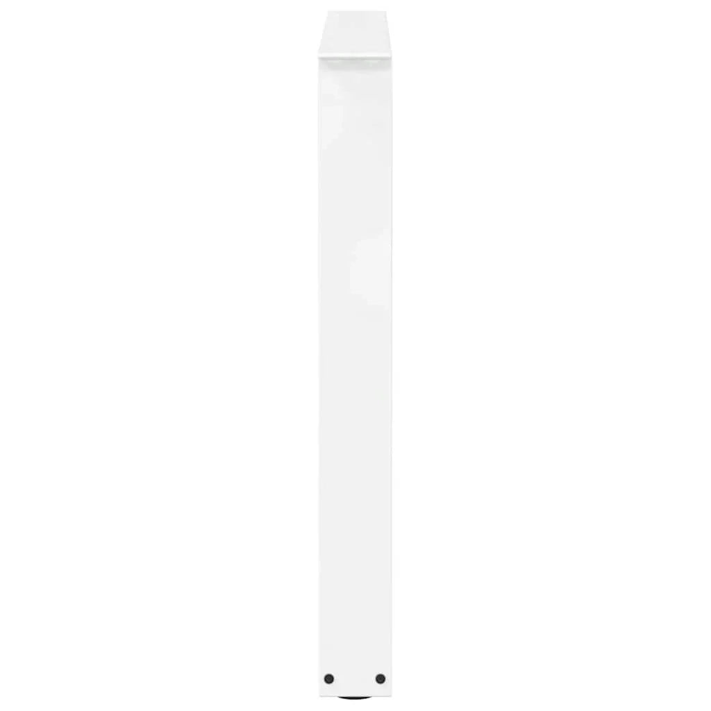 Set di 3 gambe per tavolo da pranzo a forma di V regolabili ed esteticamente gradevoli 80 x 72-73,3 cm in acciaio bianco 02_0056951