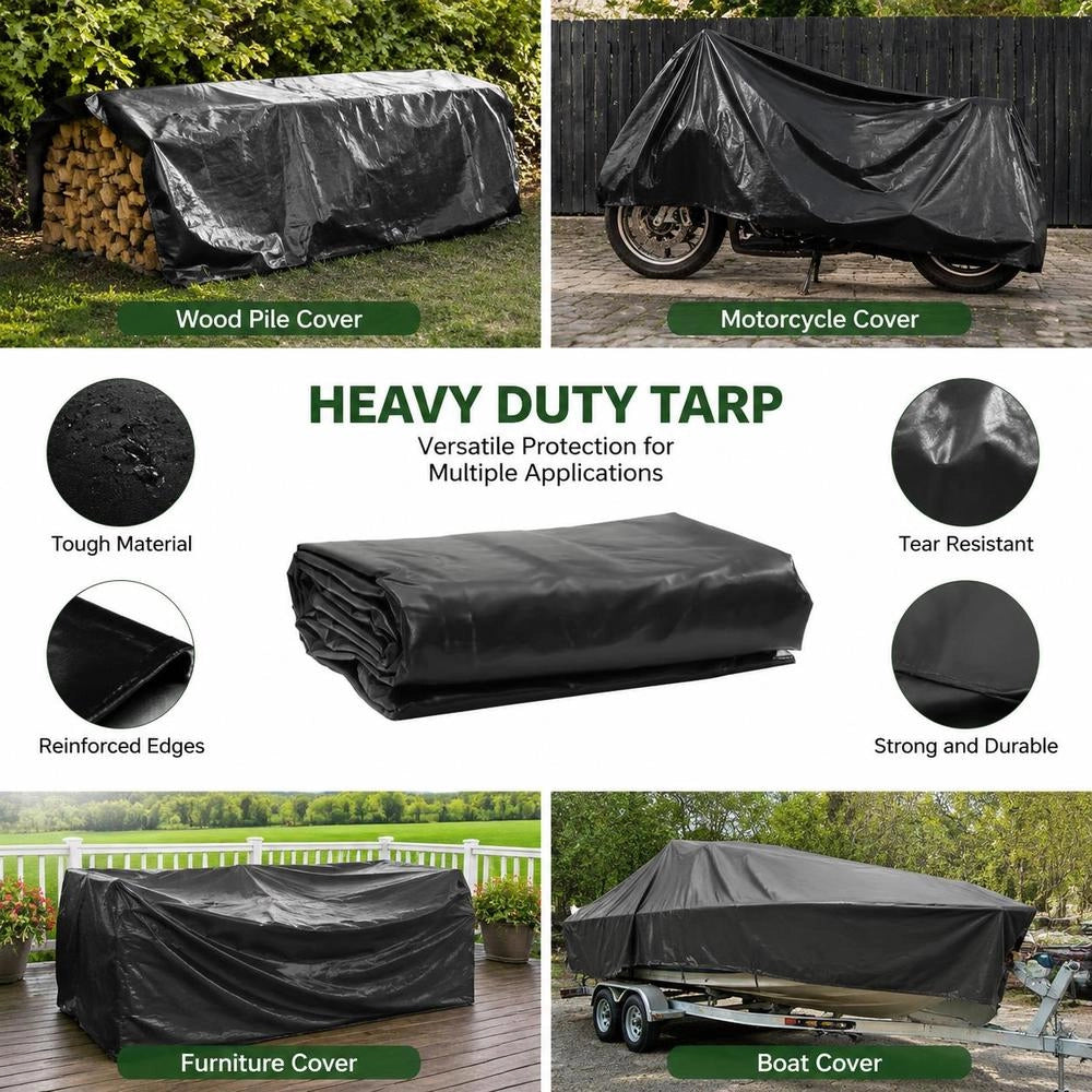 Tarpaulin, Anthracite, 3x4 M, 650 G/square Meter