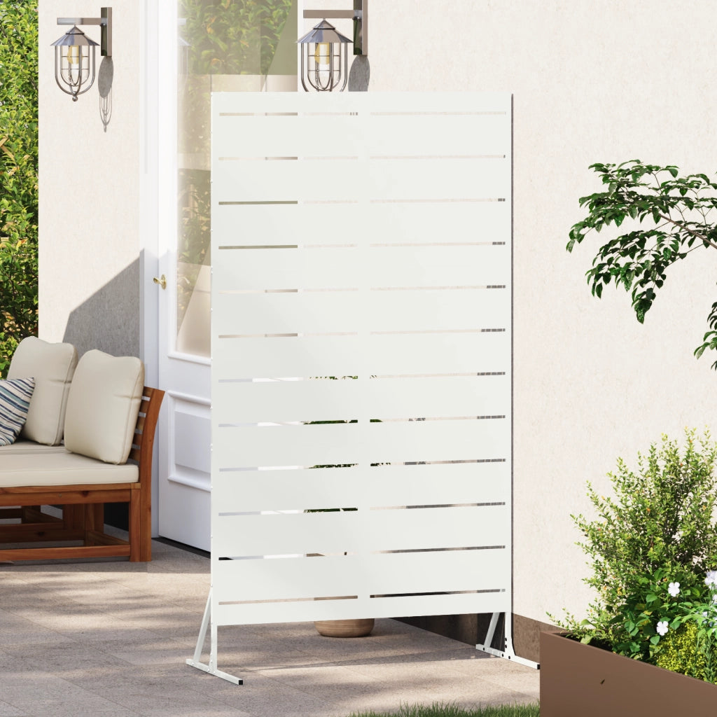 Pannello di Recinzione in Metallo Bianco Metallo Standard
