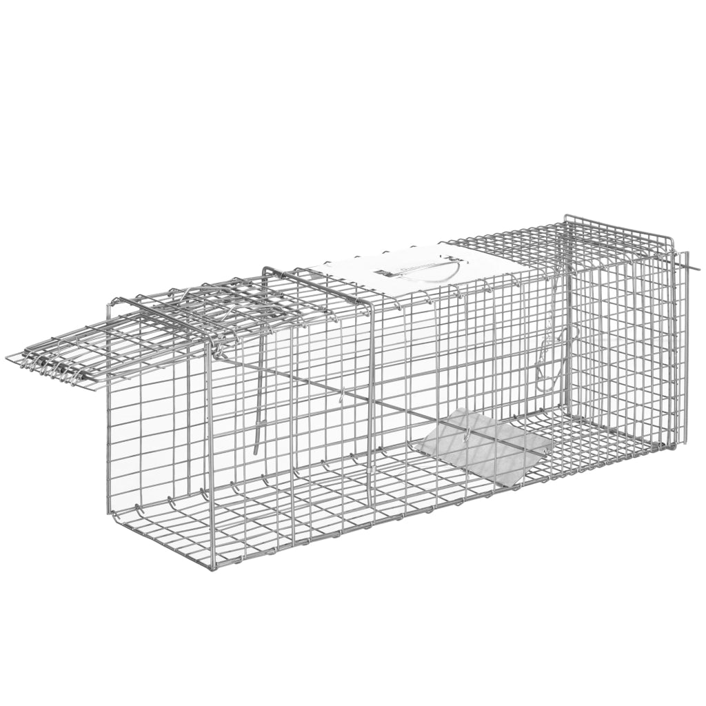 Gabbia per Animali Pieghevole ¨C Zephmum ¨C Grigio 81x26x34.5 cm
