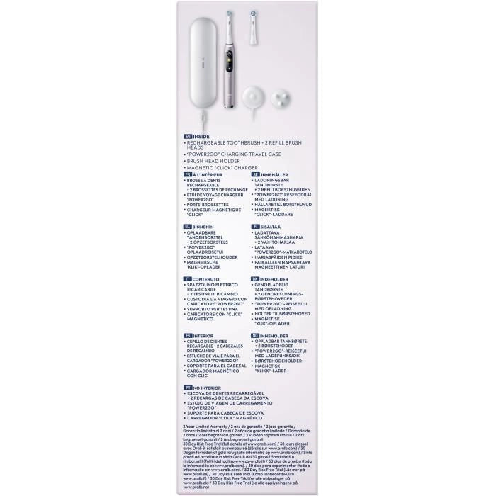 Spazzolini da denti - ORAL-B - Serie iO9s - Quarzo rosa (+1 ricarica) - Elettrici
