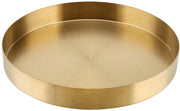 Piatto Decorativo Rond in Oro 22 cm per Gioielli, Candelabri e Trucco