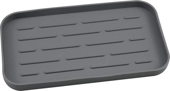Supporto di spugna in silicone - Contenitore di sapone compatto per doccia - Grigio - 25 x 14 cm supporto di spugna per doccia magnetico